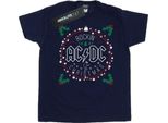 Ac/Dc - Maglietta Da Bambina BI4023 (128) (Blu Navy)
