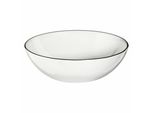 Asa Selection Ligne Noire SchäLchen, Fine Bone China, Warmes Weiß, Ø 9 Cm, 1909113