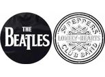The Beatles - Tappetino Per Giradischi "Sgt Pepper Drum"", Drop-T-Logo Set 4-Pack RO2700 (Taglia Unica) (Nero/Bianco)"