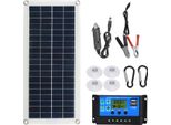 Kit Di Pannelli Solari Portatili Da 20 W - Flessibili A 12 V Con Connessione Di Ricarica Usb E Regolatore Da 300 W Per Camper E Automobili