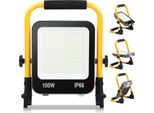 Jopassy Led Proiettore Da Costruzione 100W Proiettore Treppiede Proiettore Led Con Spina