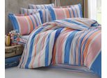 Lino Cotone 140X200, 70X90Cm Mart Blu-Rosa, Berretto Hotel