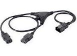 Equip 112210 Equip Y Prolunga Di Rete Iec C14 -> 2X Iec C13 St/Bu 1,6 M Nero Polybag