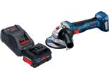 Bosch Gws 18V-7 Smerigliatrice Angolare Professionale A Batteria 18 V 115 Mm Senza Spazzole + 1X Batteria Procore 5,5 Ah + Caricabatterie