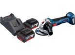 Bosch Gws 18V-7 Smerigliatrice Angolare Professionale A Batteria 18 V 115 Mm Brushless + 2X Batteria Ricaricabile 5,0 Ah + Caricabatterie