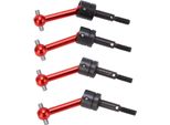 4Pcs Metallo Albero Di Trasmissione Universale Cvd 70 Mm Per Tamiya TT02 1/10 Rc Auto Parti Di Aggiornamento