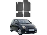 Omac Gummi FußMatten FüR Citroen C2 2003-2009 Automatten Gummi Tpe Schwarz 4Tlg