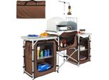 Cucina Da Campeggio Armadio Da Campeggio 174 X 176 X 46 Cm, Cucina Da Tavolo Con Lampione E Ganci Cucina Da Viaggio, Cucina Pieghevole Da Esterno Box Telaio In Alluminio Cucina Armadio Da Campeggio Cucina Per Campeggio, Picnic Ecc.