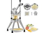 Taglierina Per Patate Taglierina Per Patatine Fritte Da 1/4 Di Pollice Taglierina Per Verdure Tritatutto Commerciale Affettatrice Di Frutta Con 2 Lame Di Ricambio, Tritatutto In Acciaio Inox Taglierina Per Verdure