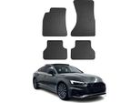 2016-2024 Audi A5 F5 Sportback Tappetini In Gomma Nera 4 Pz