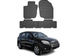 2005-2012 Toyota RAV4 Tappetini In Gomma Nera 4 Pz