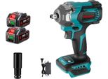 Avvitatore Elettrico A Impulsi, Coppia 1200 Nm, Motore Brushless, 2 Batterie, Spina 1EU
