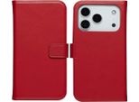 Cover Per Iphone 17 Pro Max - Vera Pelle - Selencia Flip Flap - Rosso