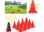 Jayseuw Set Di Ostacoli Da 6 Pezzi Set Di Ostacoli Per Agilità Set Di Pali Per Slalom Per L'addestramento Dei Cani Set Di Ostacoli, Plastica Per L'addestramento Alla Coordinazione