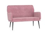 Syfax™ Panca Rosa 108X79X79 Cm In Velluto