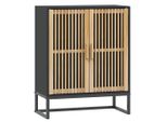 Syfax™ Credenza Nera 60X30X75 Cm In Legno Multistrato