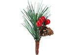 Pigna Di Natale, Mini Albero Di Natale Artificiale, Per Ghirlande E Decorazioni Fai Da Te, 8 Cm (Pigna+Pvc)