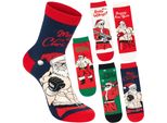 Brubaker 5 Paia Di Calzini Natalizi - Muscle Santa - Bodybuilder Santa - Calzini Natalizi Divertenti Da Uomo, Taglia 41-45