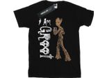 Avengers Infinity War - Maglietta "I Am Teenage Groot"" Per Ragazze BI557 (152-158) (Nero)"