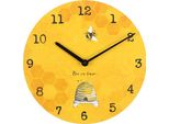 Something Different - Orologio Da Parete "Bee On Time"" SD10644 (Taglia Unica) (Giallo)"