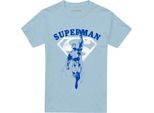 Superman - Maglietta Da Uomo/Donna Unisex TV26532 (Xl) (Azzurro)