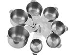 Inf Set Di 7 Misurini E Cucchiai Dosatori In Acciaio Inox Per Cucina E Pasticceria