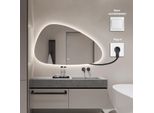 Specchio Da Bagno FenomÉ Delafon "Florence Organic"" - 75 × 120 Cm, Illuminazione Led E Antiappannamento Con Funzione Di Riscaldamento"