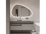 Specchio Da Bagno FenomÉ Delafon "Florence Organic"" - 50 × 80 Cm, Illuminazione Led E Antiappannamento Con Funzione Di Riscaldamento"