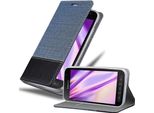 Cadorabo Custodia Per Samsung Galaxy Xcover 4 / Xcover 4S Custodia Protettiva In Blu Custodia Per Cellulare Custodia A Libro Cover