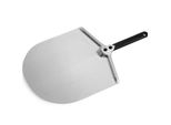 Gi.Metal Buccia Per Pizza - 33 X 33 Cm - Manico: 25 Cm - Alluminio (Anodizzato)
