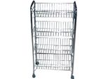 Carrello Brilly 3 Cestini 46X28X60Cm Cr 1116