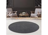 Tappeto Monocolore Per Il Soggiorno, Tappeto A Tinta Unita Per Lo Studio, L'ufficio, Il Corridoio E La Cucina - Dimensioni Tappeto A Pelo Corto: 200 X 200 Cm, Grigio