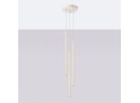 Lampada A Sospensione Pastelo 3P Beige 3Xg9 8W Acciaio 104X19.5X19.5Cm Sollux Lighting