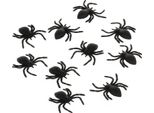 Ruhhy 26028 Ragni Decorativi In Plastica Halloween - Nero, 10 Pz