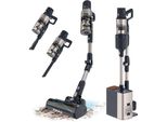 Scopa A Batteria Cecotec Conga Rockstar 5500 Hurricane Station Flex, Max 220 Aw, 700 W, Base Autodrenante, Fino A 90Min Di Autonomia, Spazzola Antigroviglio, Tubo Flessibile E Ciclone Parallelo