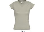 Sols 11388 | Maglietta Donna Con Scollo A V Moon - Colore: Khaki - Taglia: 3XL