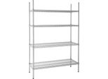 Scaffale Vogue In Filo D'acciaio Con Ripiani Regolabili 1220X1853X460 Mm