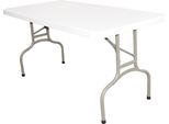 Tavolo Pieghevole Rettangolare Bolero Bianco, 152 Cm