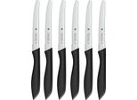 Set Di Coltelli Da Colazione Wmf Classic Line 6 Pezzi, 23 Cm, Coltello Seghettato Per Panini, Coltello Per Spuntini, Lama In Acciaio Speciale, Manico In Plastica, Nero 1896499990