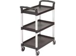 Carrello Di Servizio Cambro Con 3 Ripiani Nero