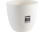Fioriera Plastiken Tes M258541 Polipropilene Bianco Ø 22 Cm