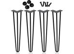 Karpal 4X Tavolo Gamba Forcina Gambe Tavolo Telaio Mobili Gamba Forcina Gambe Tavolo Accessori Fai Da Te 35Cm 3-Bar, Per Tavolo Da Pranzo Tavolino Scrivania