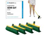 Novaliv Set Scopa Ad Artiglio 30 Cm In Plastica Con Manico Telescopico Setole Curve Scopa Da Giardino Scopa Da Strada Scopa Per Spazzare Scopa Per Foglie (4, 30 Cm Testa Di Ricambio)