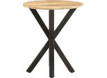 Tavolino 48X48X56 Cm In Legno Massiccio Di Mango