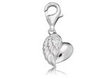 Charm-EinhäNger Engelsrufer "Charm HerzflÜGel", Silber (Silber, 925), Charms, Damen, Silber 925 (Sterlingsilber)