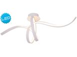 NÄVe Led Deckenleuchte "Odrive", Weiß, 1, H: 42Cm, 1 Stk., Leuchten, Dimmbar, SchleifenäHnlich Geschwungene Leuchtstreifen, Weiß, L: 120Cm, Led Deckenleuchte