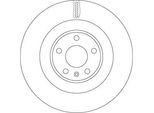 2X Disco Freno Trw DF6750S Per Vw Touareg (CR7) Per Audi Q7 (4MB) Q8 (4MN)