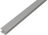 Alberts 030104 Profilo A U, Autobloccante, Alluminio, Anodizzato Argento, 1000 X 8,9 X 10 Mm
