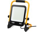 Yakimz 100W Proiettore Treppiede Giallo Proiettore Led Proiettore Bianco Freddo Led Costruzione Proiettore Esterno Interno