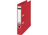 Leitz 1019-00-25 1019 Cartella Di Qualità Recycle 180° - A4, 50 Mm, Clima Neutro, Rosso